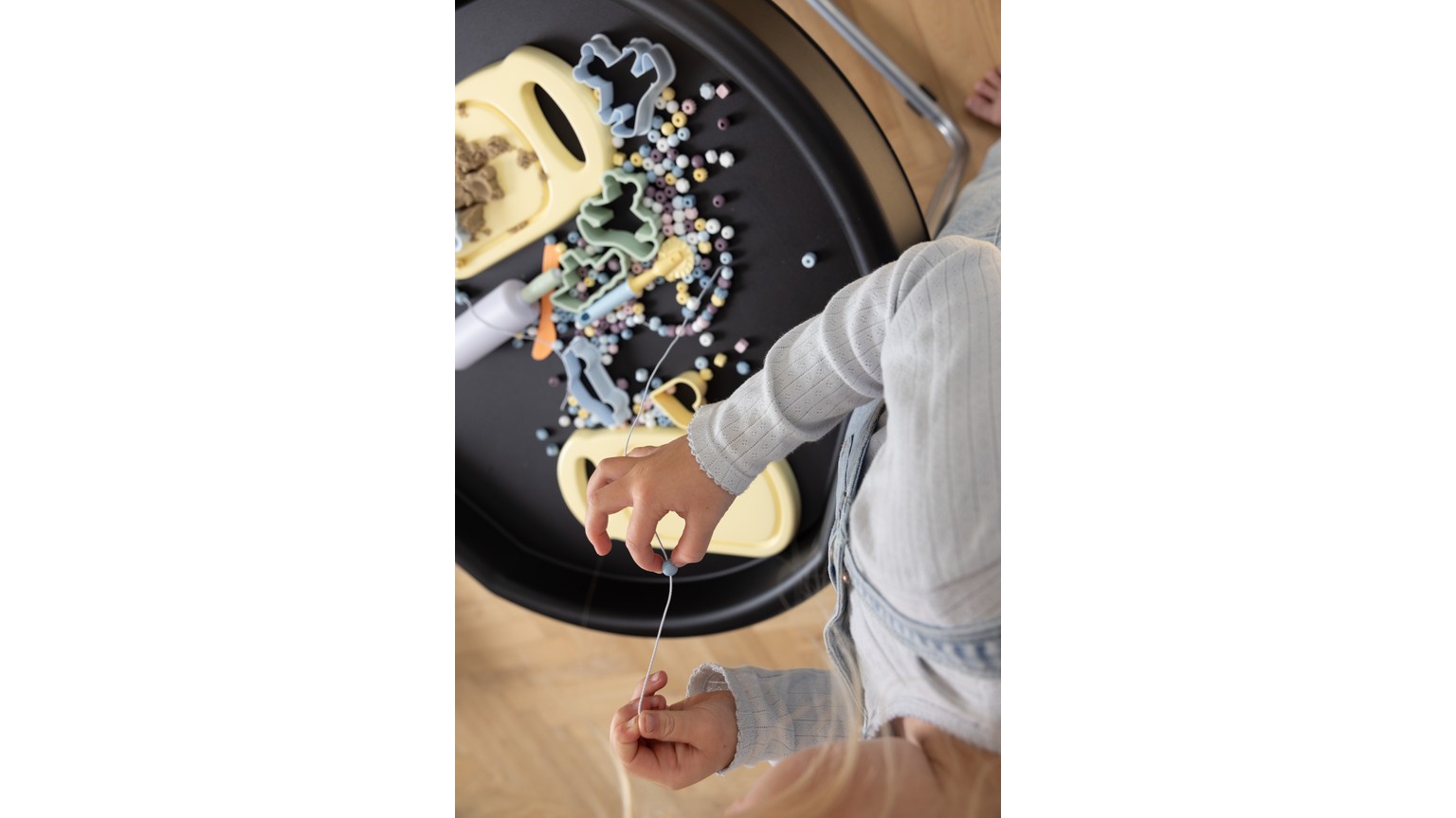 Recycled pastels perler 125 stk - 3 farvekombinationer